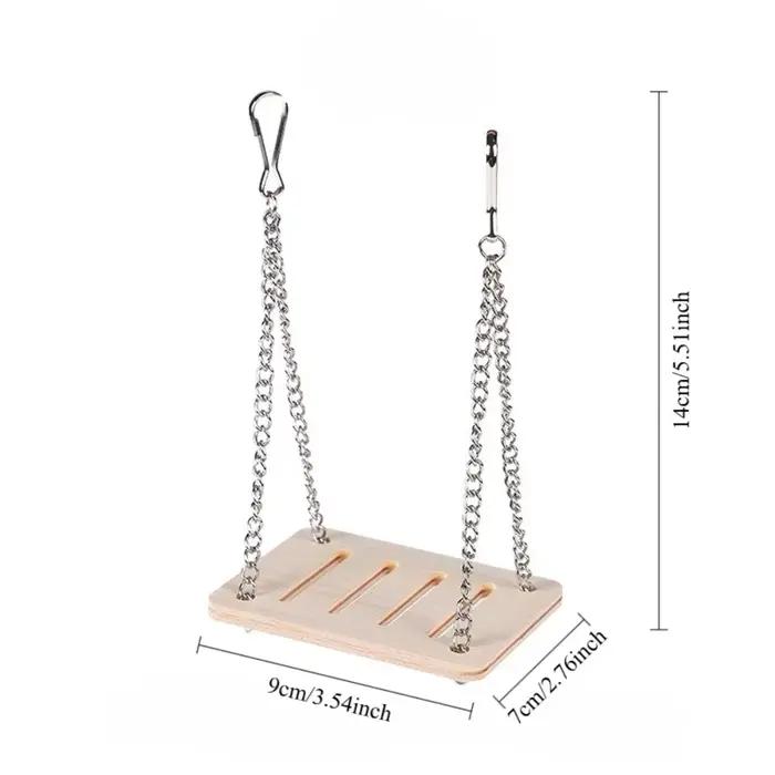 Jouet de balançoire en bois pour Hamster