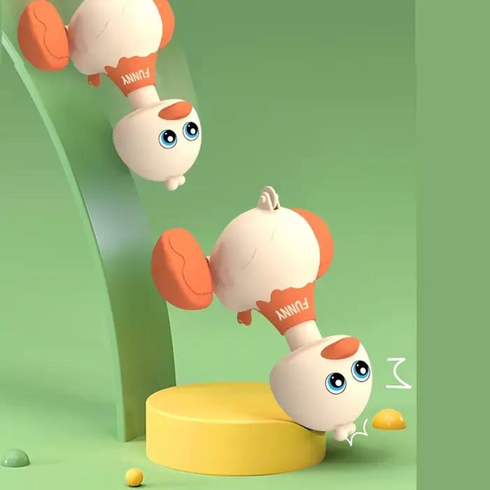Jouet pour bébé, canard pivotant de dessin animé