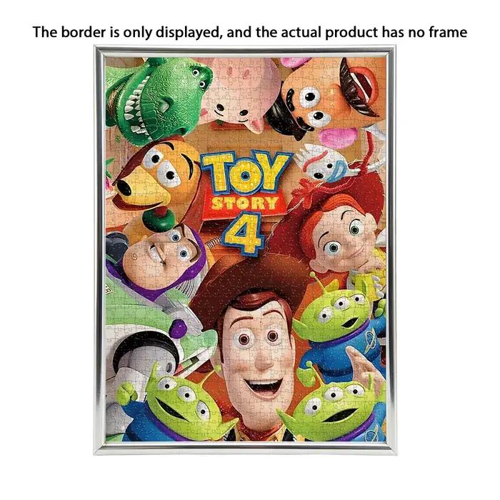 Puzzle de scène Toy Story 4 en bois pour adultes et enfants, personnages emblématiques, décoration murale, jeu éducatif, cadeau original