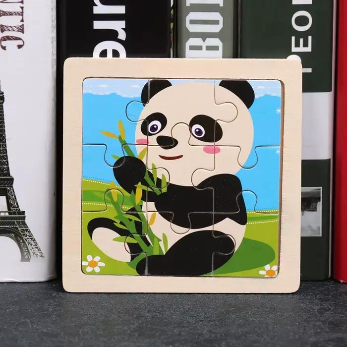 Puzzles en bois colorés animaux et véhicules pour enfants apprentissage éducatif cadeau pour garçons filles occasions spéciales