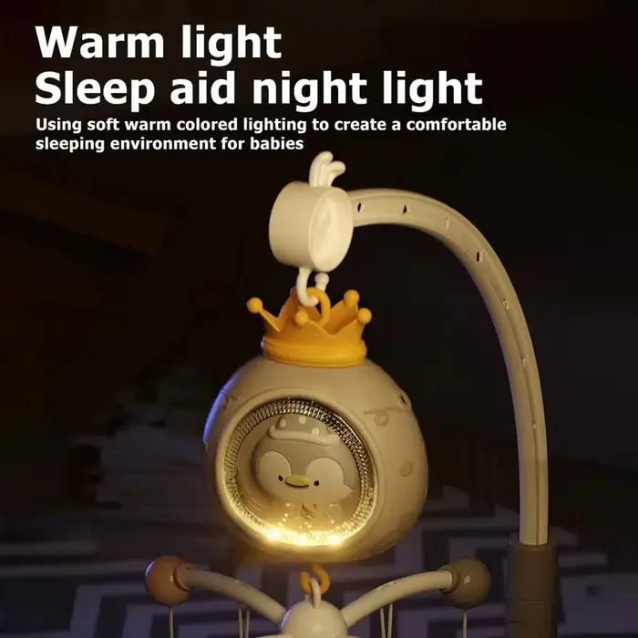  Mobile de lit bébé avec projecteur et veilleuse