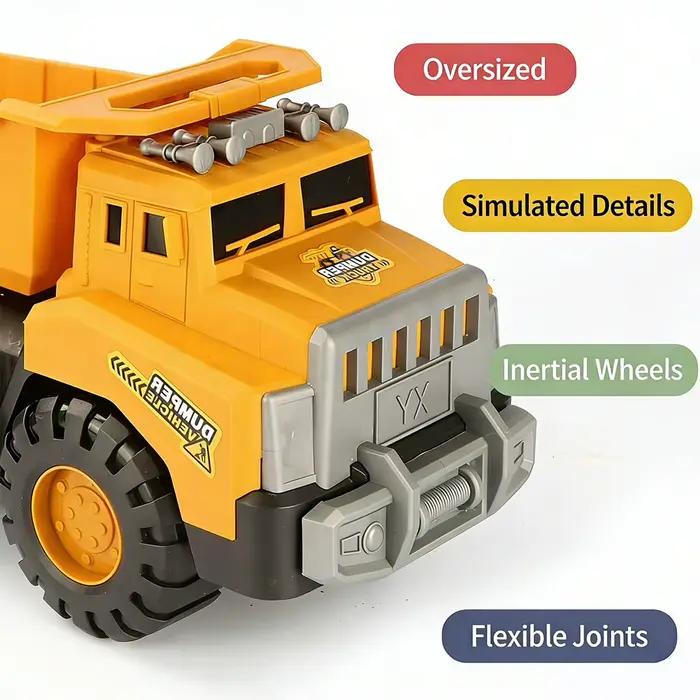 Jouets de construction pour enfants : mini-excavatrice, camion benne, chariot élévateur, véhicules à inertie
