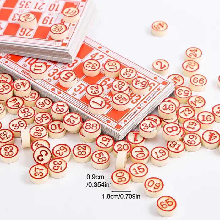 Jeu de Bingo (90 jetons numérotés sur 48 cartes) - Jeu de société interactif classique.