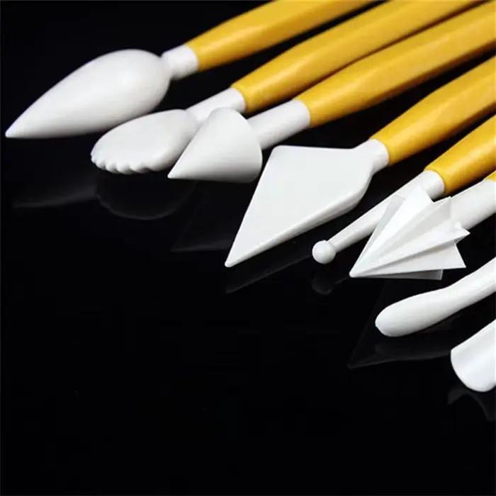 Ensemble de sculpture en argile plastique 8 pièces/ensemble, outils de modélisation en argile polymère, ensemble d'outils de sculpture en forme Poly pour façonner l'argile, jouets de pâte à jouer