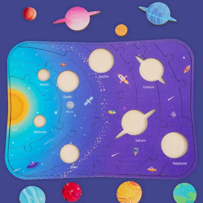Puzzle de huit planètes Montessori