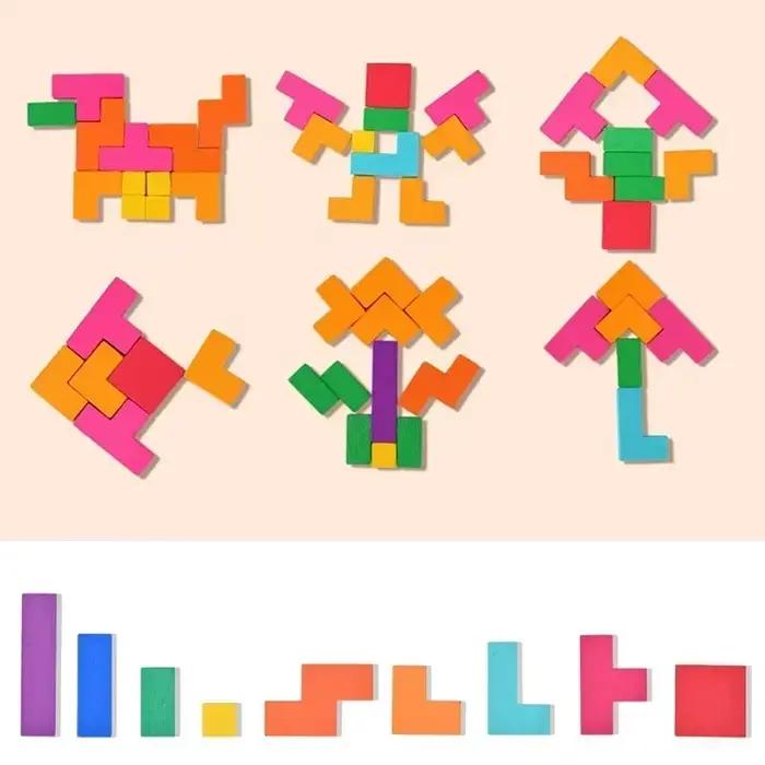 Jouets de Puzzle de bureau Montessori pour enfants