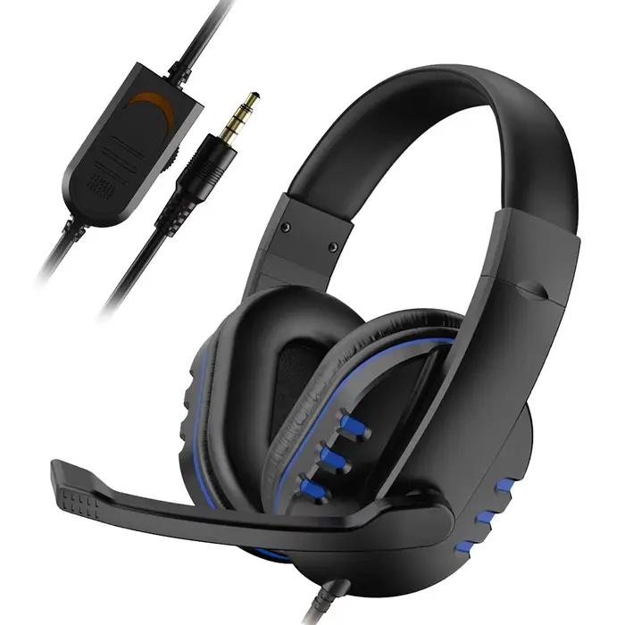 Écouteurs de jeu filaires 3.5mm, casque d'écoute, suppression du bruit, avec Microphone, contrôle du Volume, pour PS4 Play Station 4 PC