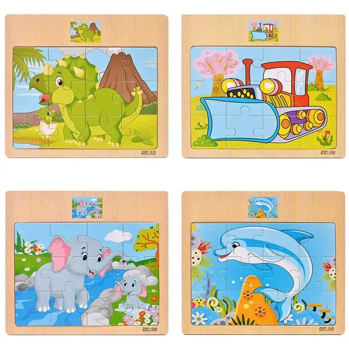 Offre spéciale 12/9 pièces Puzzles en bois enfants bébé