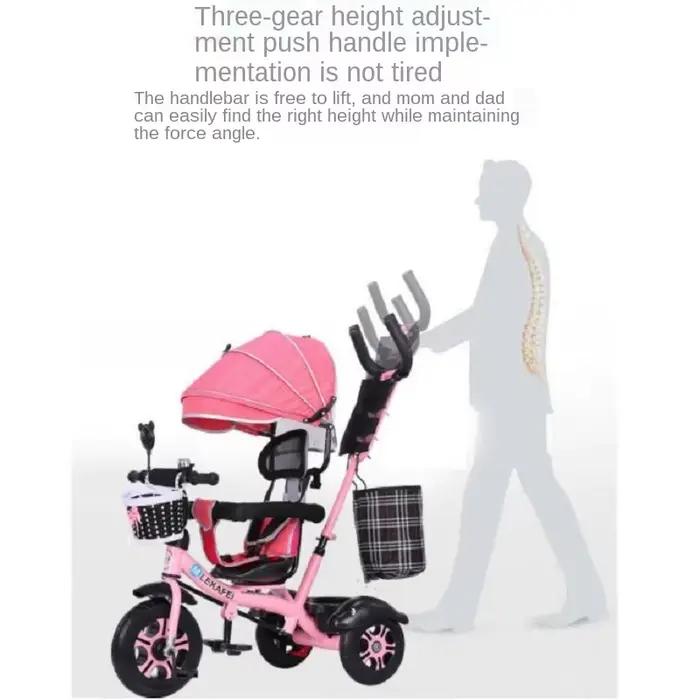 Tricycle enfant LazyChild avec siège rotatif