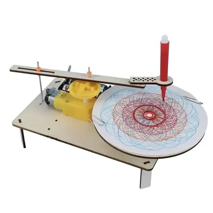 Kit de robot dessinateur électrique en bois à assembler soi-même