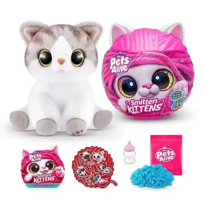 Zuru Pets Alive Smitten Kittens Mystery Blind Box Peluche Chat Luminescente dans le Noir Jouet