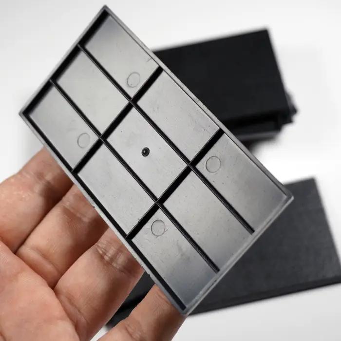 Socles rectangulaires pour jeux de société, 50x100mm