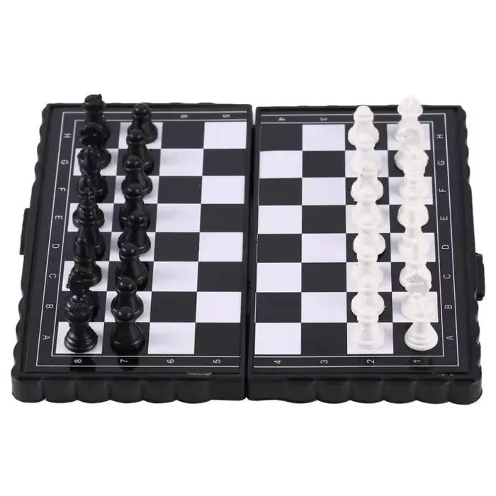 Mini jeu d'échecs magnétique pour enfants - Échiquier pliable en plastique portable, idéal pour les voyages et les activités de plein air