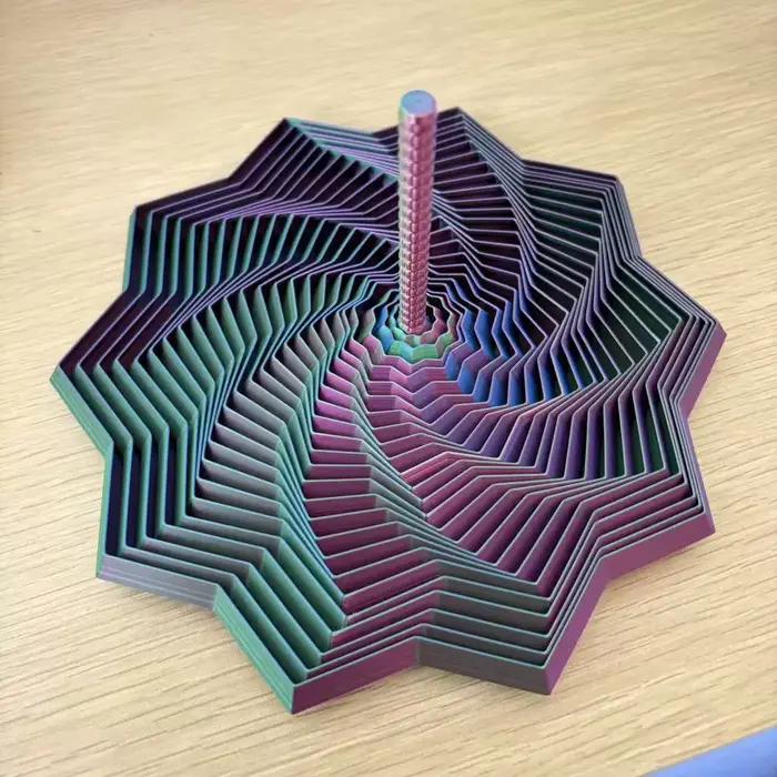 Modèle d'étoile sensorielle 3D imprimée en 3D