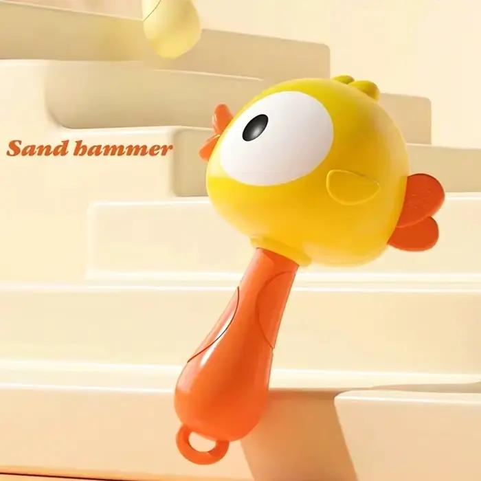 Hochet de dessin animé animal de compagnie en plastique ABS pour éveil sensoriel nouveau-né cadeau anniversaire noël