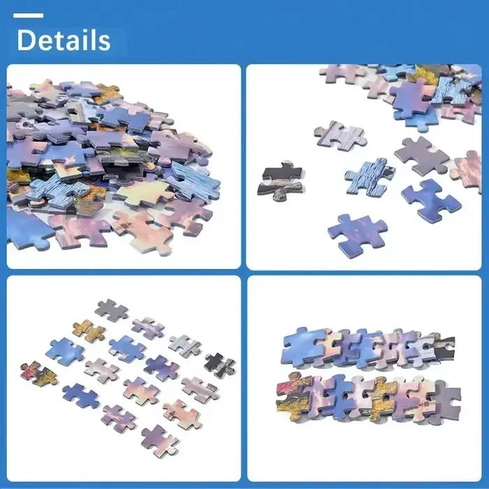 38*26 cm Mini Puzzle 1000 pièces pour adultes célèbre peinture à l'huile Van Gogh
