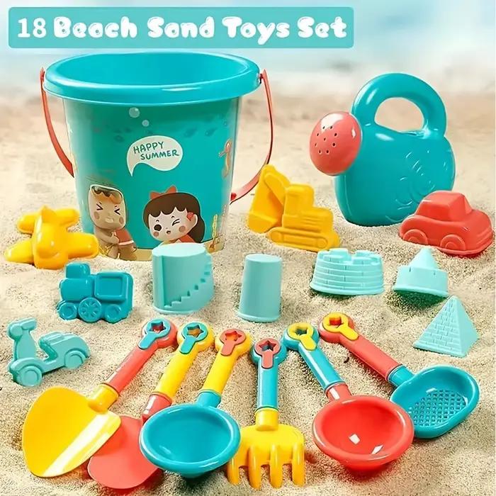 Ensemble de jouets de sable de plage 18 pièces