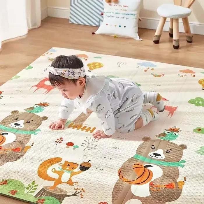 Tapis de jeu pliable pour bébés