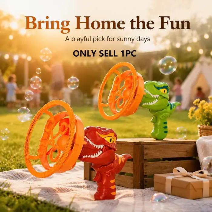 Pistolet à bulles dinosaure pour enfants