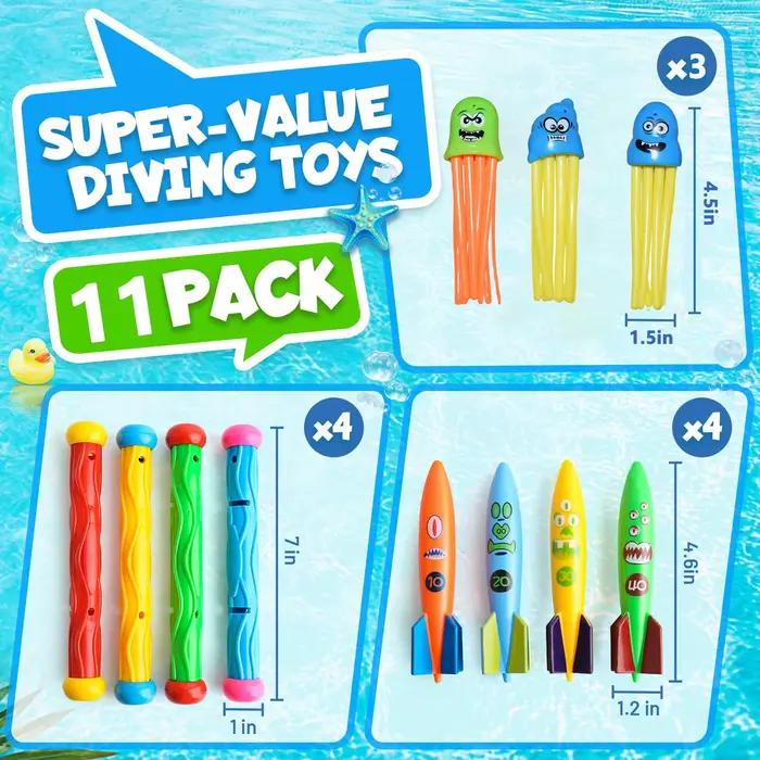 Jouets de piscine de plongée pour enfants, jeux de piscine amusants d'été, jouets coulants d'eau, fermeture respiratoire, entraînement, lancer d'eau, jouet sous-marin