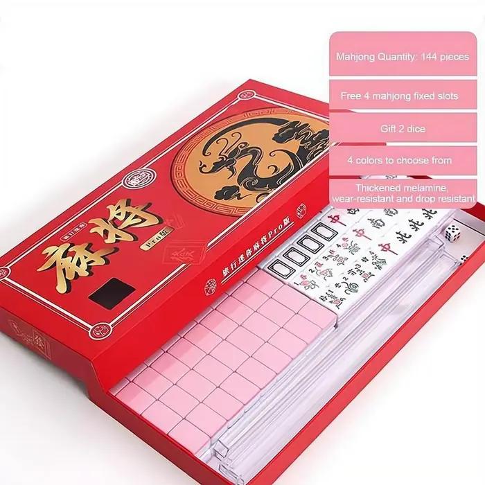 Mini jeu de Mahjong de voyage portable