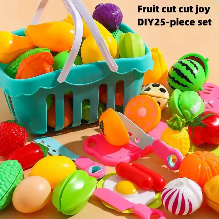 25 pièces ensemble bricolage fruits coupe musique jouet Simulation légumes