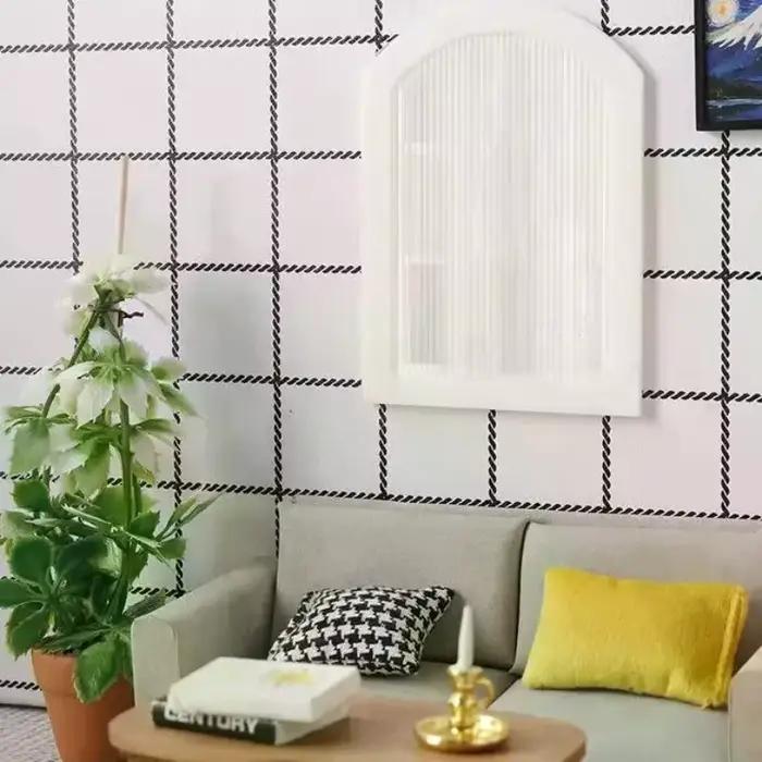 Cadre de fenêtre de Simulation pour maison de poupée, modèle de maison de poupée, scène de vie, meubles de décoration, Micro scène, accessoires de Construction, 1/12