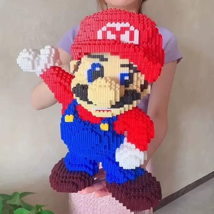 Blocs de construction géants de 35 cm, jouets pour enfants, briques à petites particules, décoration de bureau, cadeaux d'anniversaire pour enfants et adultes, collection