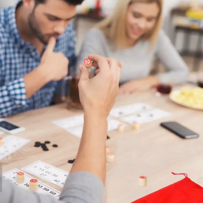 Jeu de Bingo (90 jetons numérotés sur 48 cartes) - Jeu de société interactif classique.
