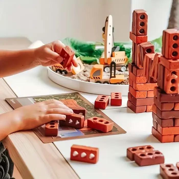 50 pièces 1:16 Mini Simulation brique bricolage maison Construction matériaux muraux à la main ciment