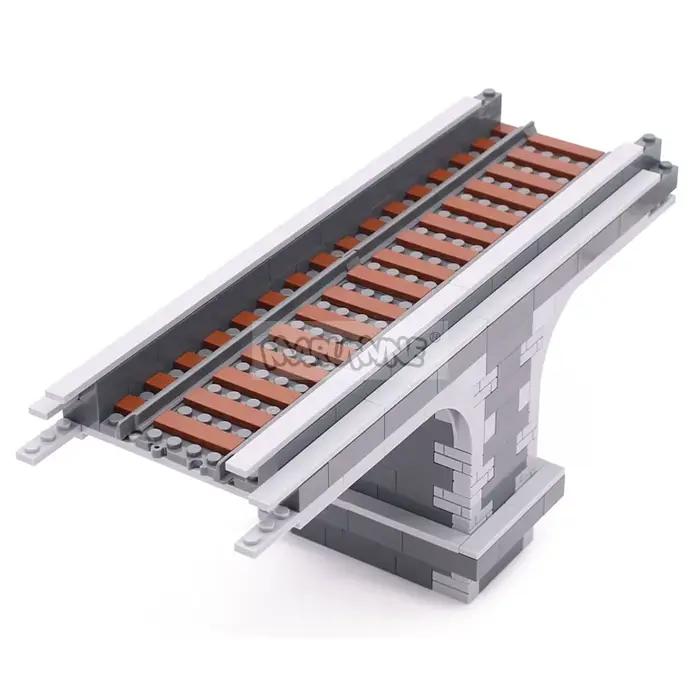 Marumine 566 pièces MOC idée de viaduct Train construire modèle Kit haute vitesse voie ferrée arc pont bricolage blocs de Construction briques ensemble