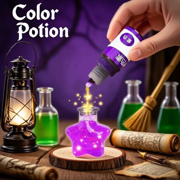 Kit de potion de magicien DIY pour enfants, expérience scientifique de sorcier, jouet créatif, cadeau de Noël, d'anniversaire, d'Halloween pour garçons, magie