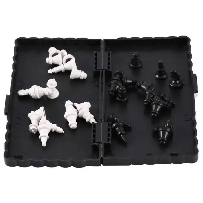 Mini jeu d'échecs magnétique pour enfants - Échiquier pliable en plastique portable, idéal pour les voyages et les activités de plein air