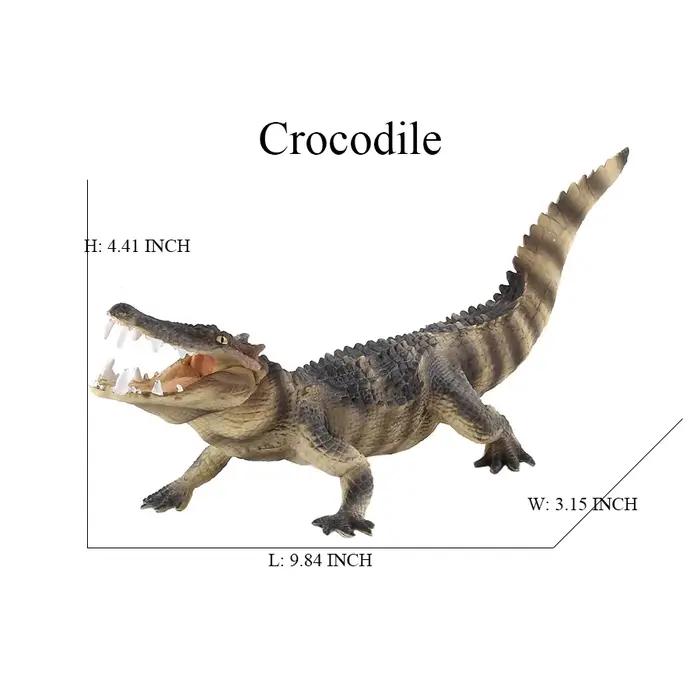 Jouet de crocodile Figure jouets Alligator modèle Cycle de vie Playset Figurines d'animaux figurine d'action Reptile animaux enfants cadeaux jeux