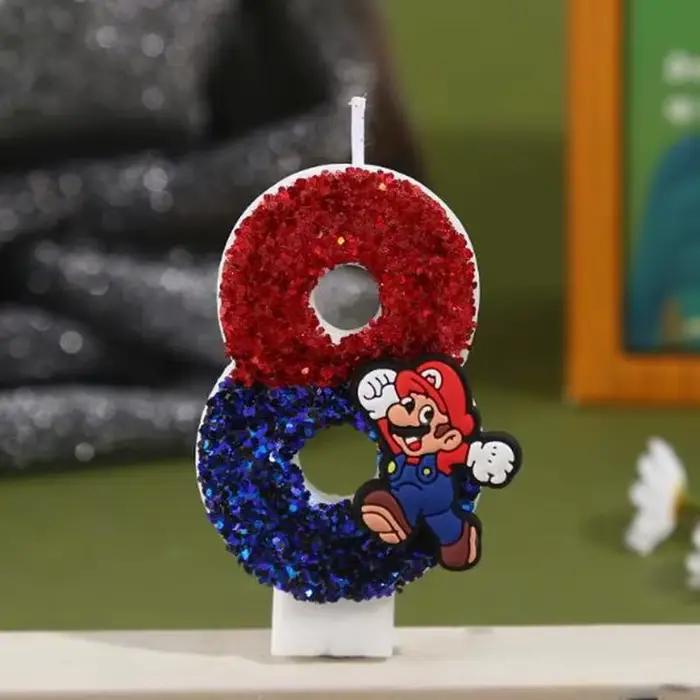 Bougie d'anniversaire Super Boy pour enfants