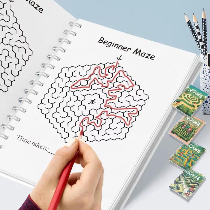 Livre labyrinthe d'aventure pour enfants : maisons puzzle pour les âges de 3 à 6, 6-9, 9-12 et 12+ pour développer les compétences de résolution de problèmes!