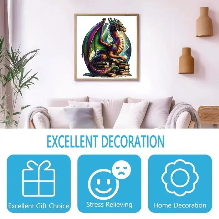 Puzzle en bois pour adultes, puzzles de dragon magique, cadeaux de vacances spéciaux pour amis, famille, décoration de maison d'art moderne