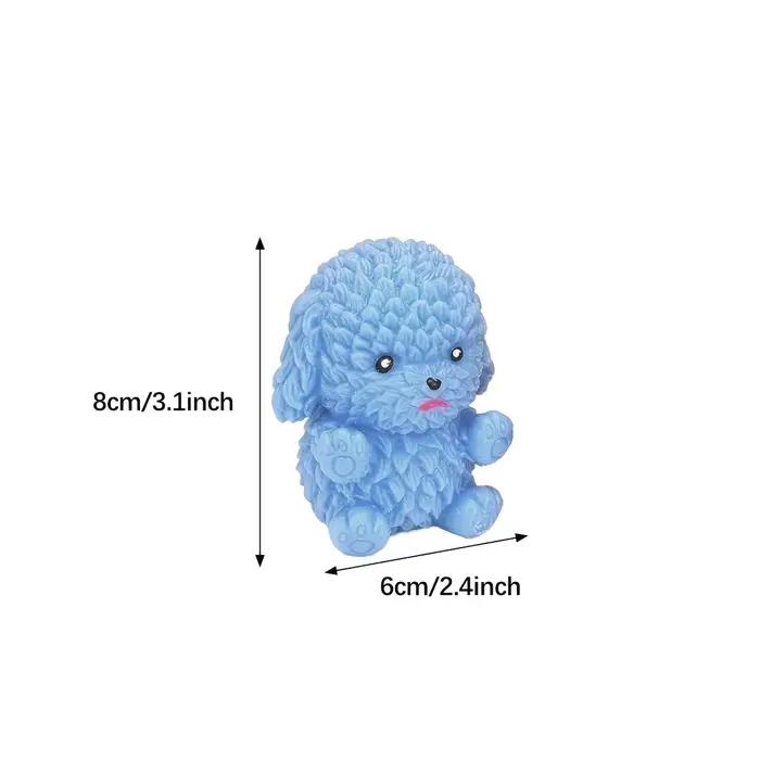 Adorable jouet anti-stress en forme de chien en peluche rembourré de farine