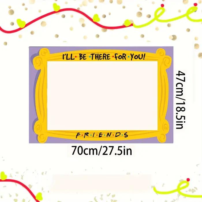 Décorations de fête d'anniversaire d'amis, accessoires de photomaton sur le thème des amis, émission de télévision, fête de remise des diplômes