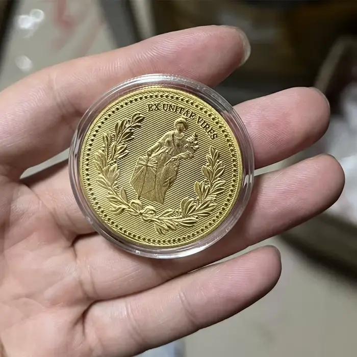 Film classique rétro John Wick Continental hôtel pièces d'or collecte de pièces de monnaie accessoires de Cosplay Collection d'accessoires de haute qualité