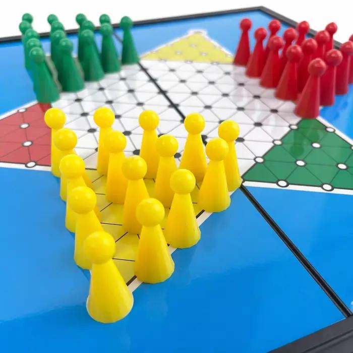 Jeu de dames chinoises magnétique pliable avec 3 tailles