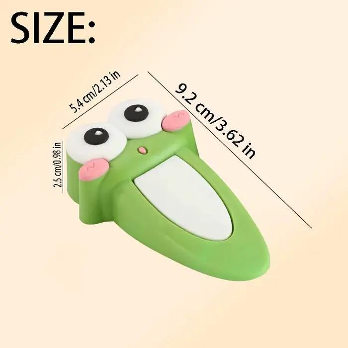 Butoir de porte en forme de grenouille, mignon, motif animal de dessin animé, coupe-vent, anti-pincement, support de porte de sécurité, décoration d'intérieur, cale de porte