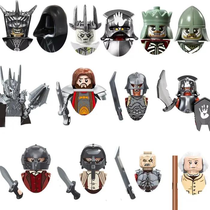 PG518 PG519 PG520 roi Anime films Figues briques poupées Mini jouet d'action Figure blocs de construction jouets poupée