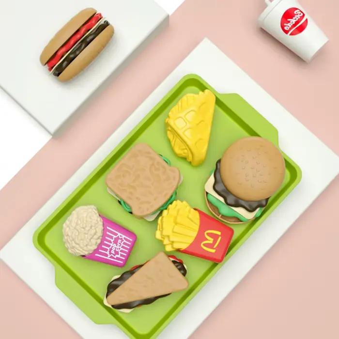 Jouets de cuisine pour enfants ensemble de jeu d'imitation assemblage de hamburgers frites et sandwichs occasionnels spéciaux