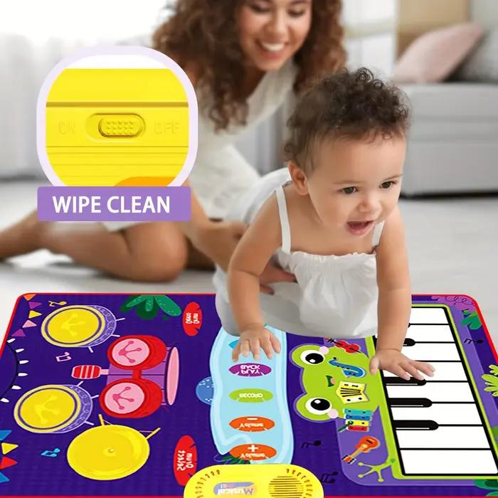 Tapis de jeu pour piano et batterie