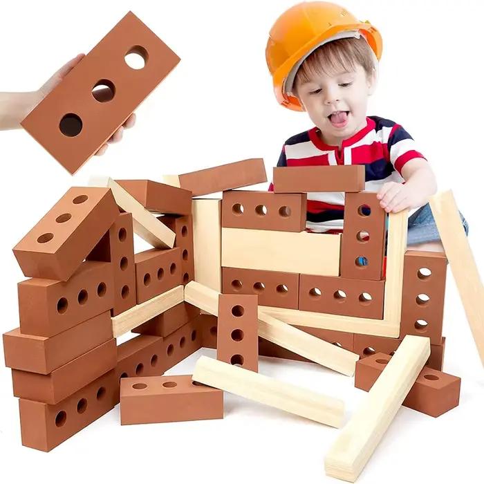 Construction ingénieur briques en mousse EVA jouets aire de jeux pour enfants maison de jeu intérieure et extérieure