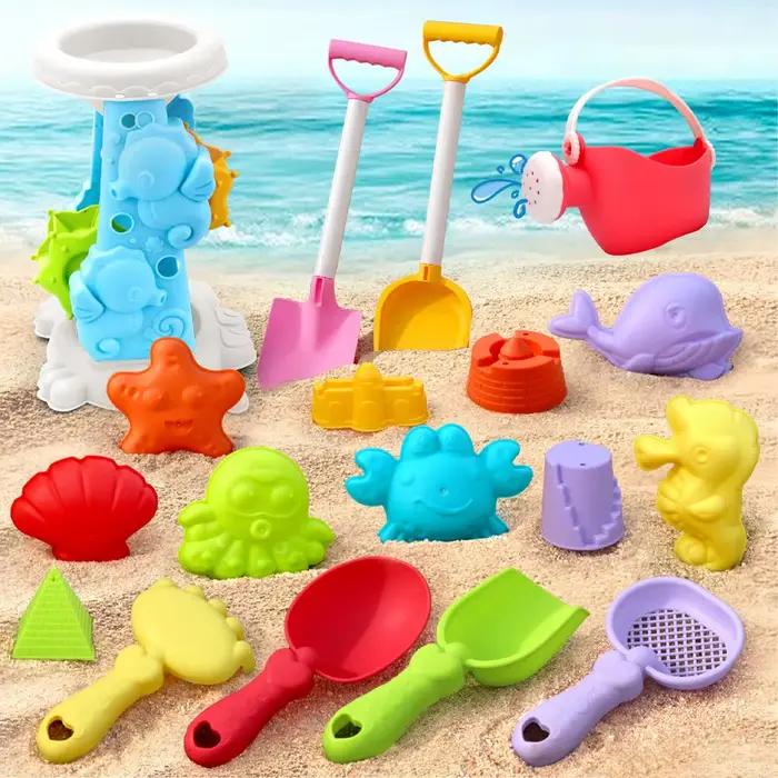 Ensemble de jouets de plage pour enfants avec camion et sablier