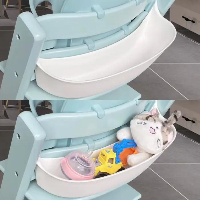 Boîte de rangement flexible pour chaise haute de bébé