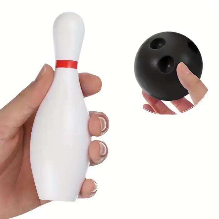 Ensemble de bowling 1/2 set en plastique coloré/blanc