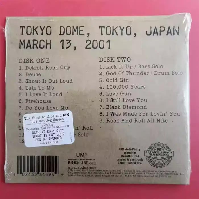 Album classique de hard rock Kiss, CD musical Off The Soundboard Tokyo, 2CD, disque musical, Cosplay, Walkman, bandes originales de film, coffret cadeau